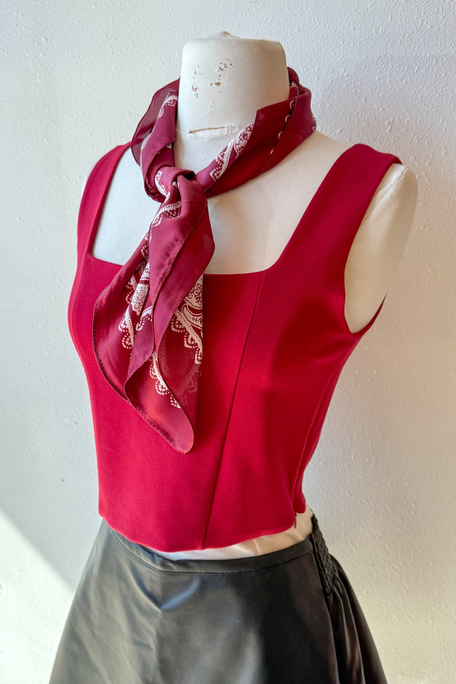 Burgundy Scarf, Scarf, Game Day Scarf, Accessories, Adeline Boutique, Dallas Boutique