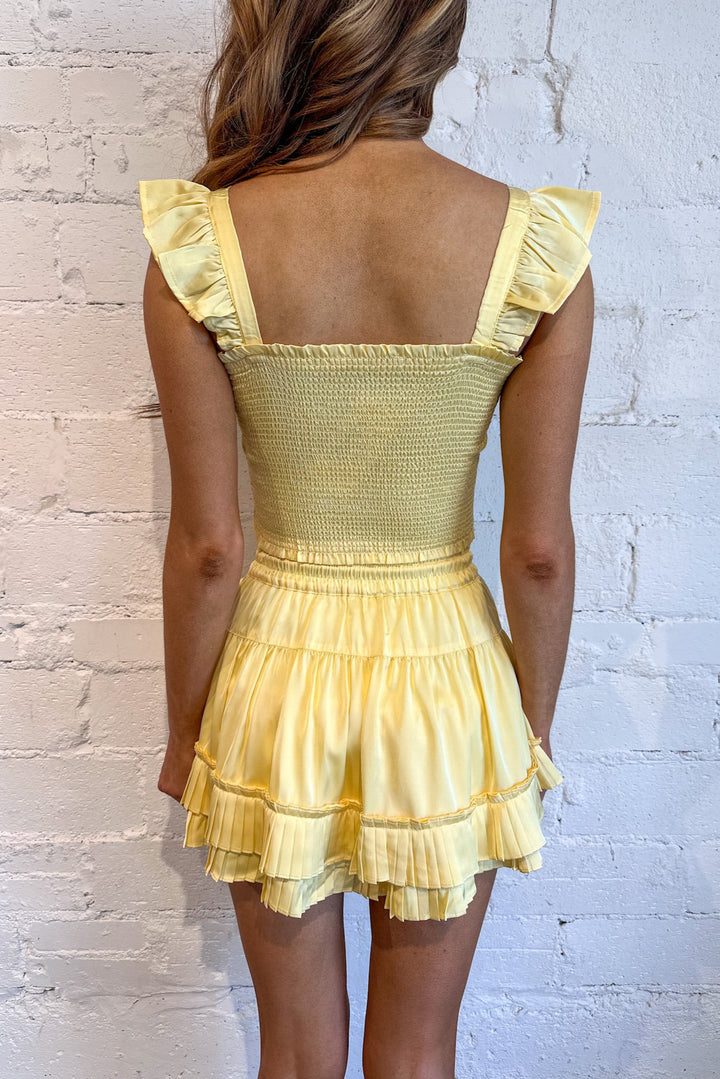 Buttercup Ruffle Skort, Mini Skirt, Matching Set, Two Piece Set, Adeline Boutique, Dallas Boutique, Boutique, Spring Set