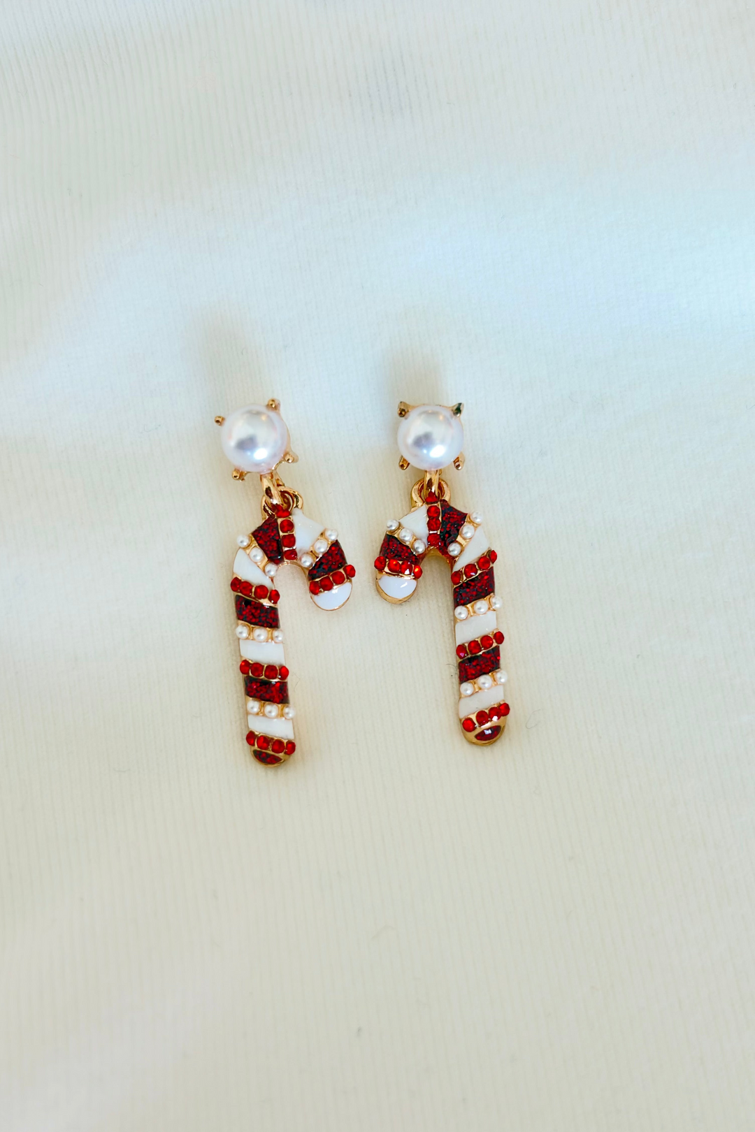 Candy Cane Dangle Earrings, adeline boutique, dallas boutique, boutique