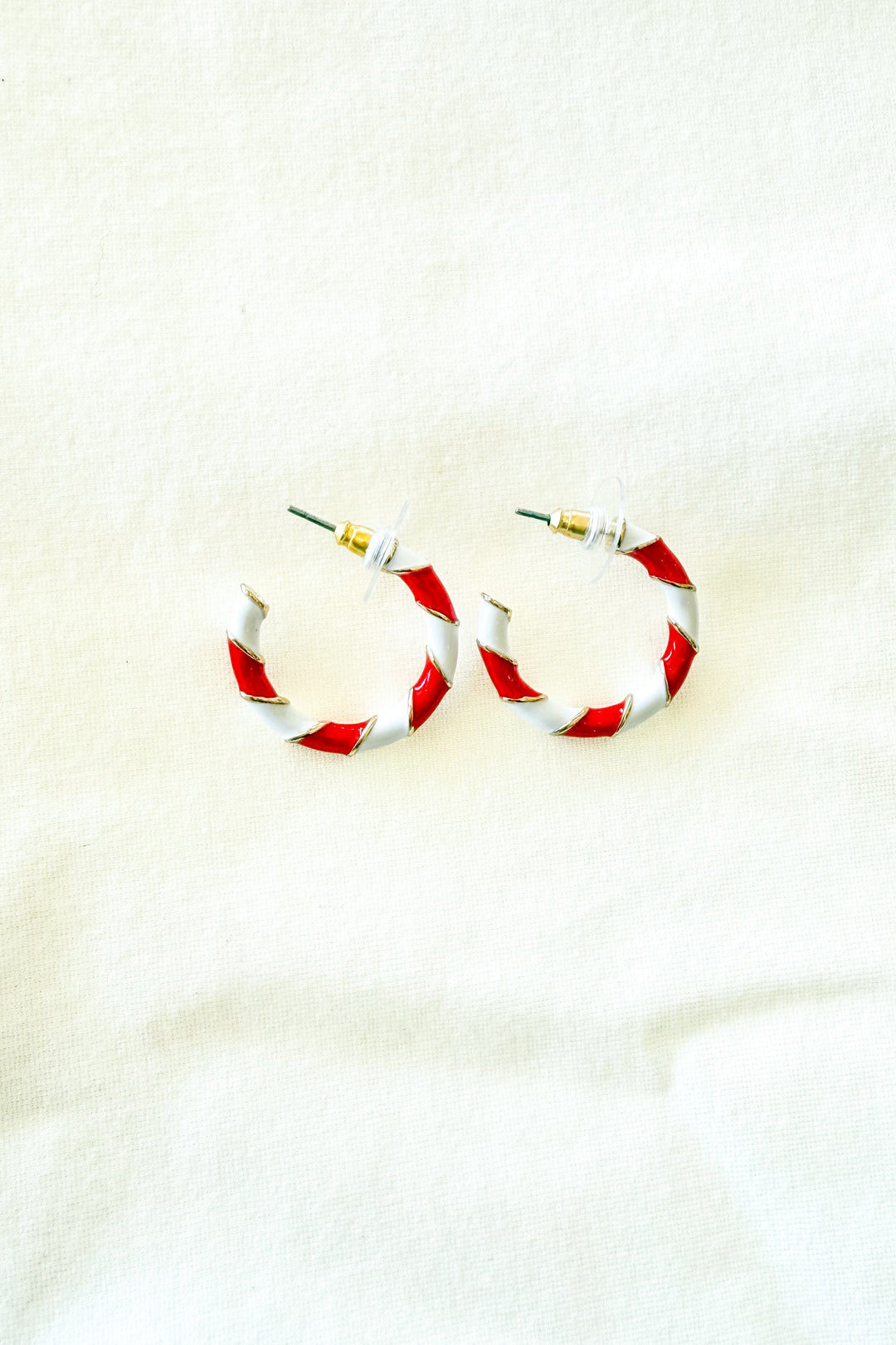 Candy Cane Swirl Earrings, Candy Cane Earrings, Earrings, Holiday Season, Jewelry 