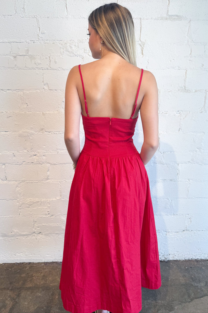 Charlotte Maxi Dress back, adeline boutique, dallas boutique, boutique