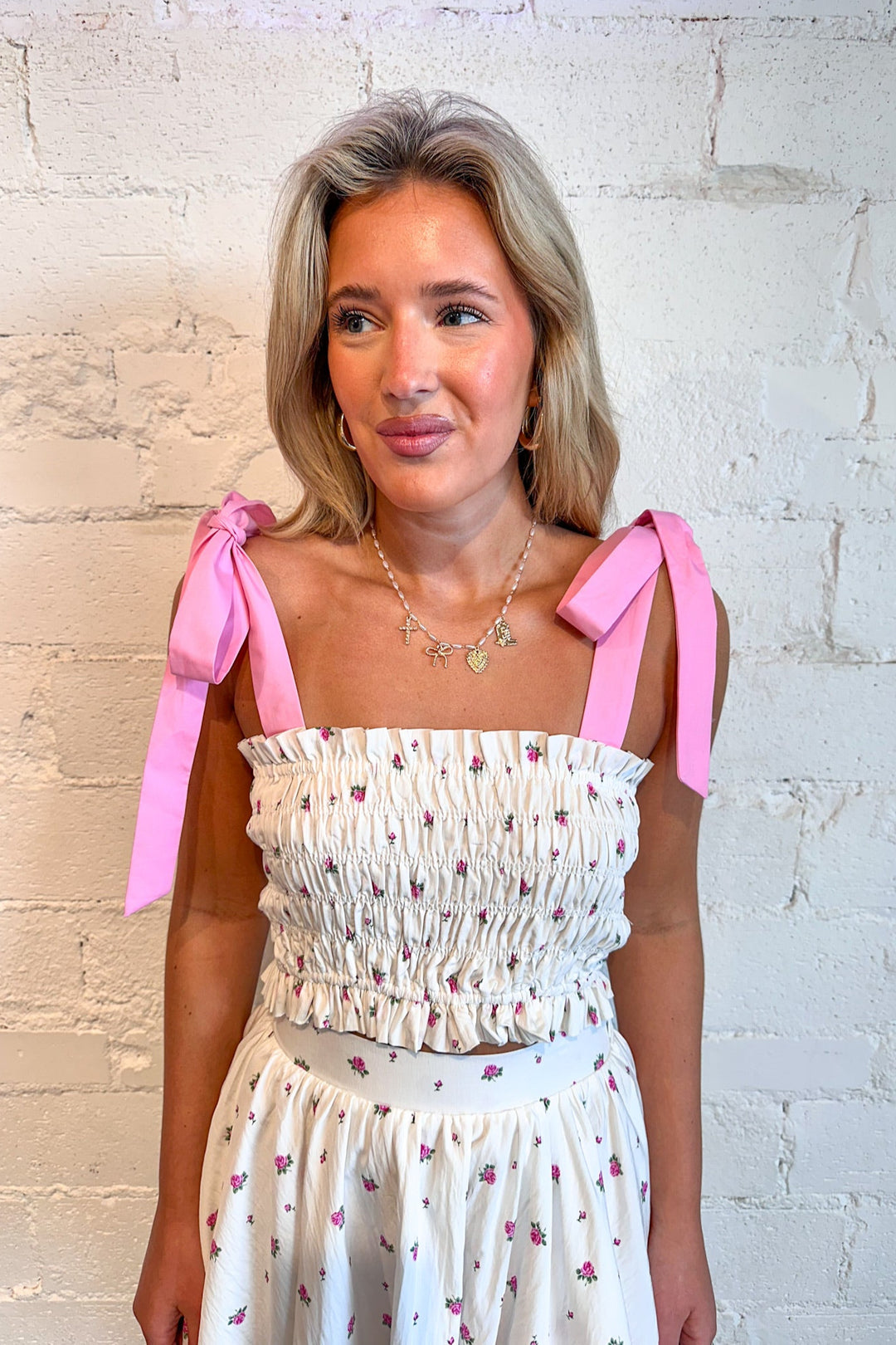 Charm Knot Crop Top, Matching Set, Two Piece Set, Adeline Boutique, Dallas Boutique, Boutiques, Tops, 