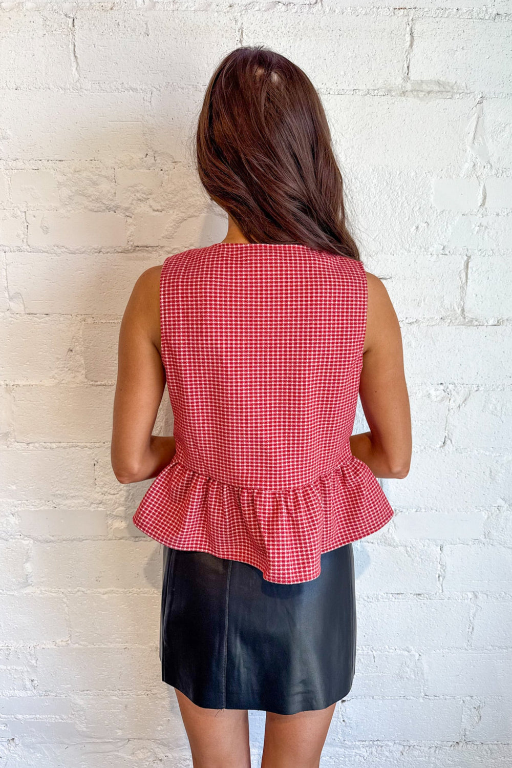 Check Me Out Tie Front Top, Tie Front Top, Tops, Game Day Outfit, Adeline Boutique, Holiday Styles, Gingham Tops, Dallas Boutique, Women's Clothing Boutique
