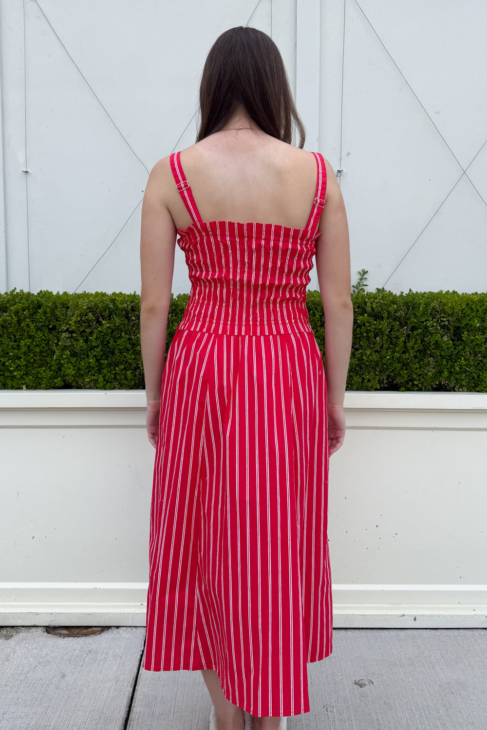 Cherry Soda Midi Dress Back, adeline boutique, dallas boutique, boutique