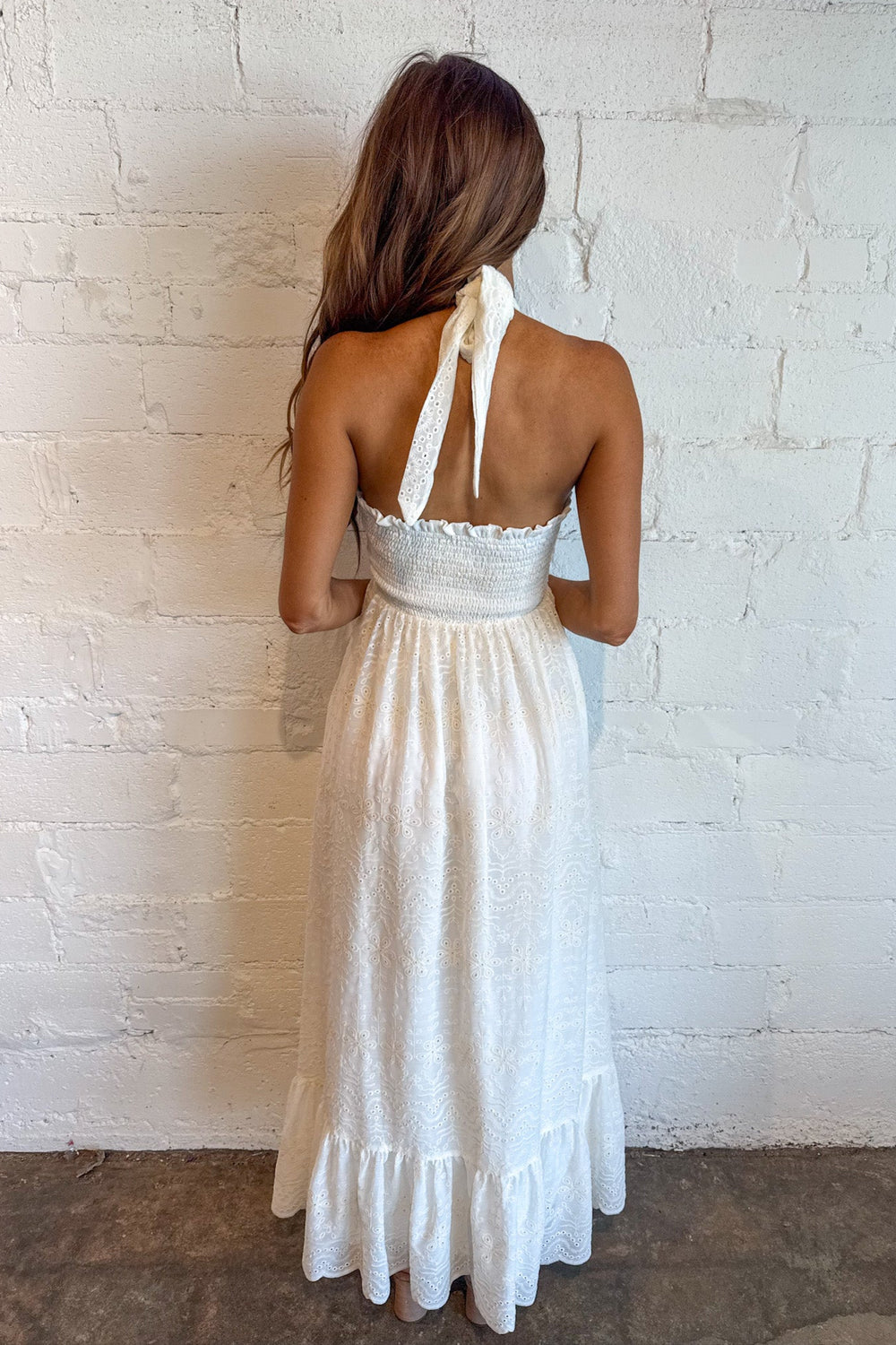 Chiffon Halter Tie Maxi Dress, Halter Dress, Maxi Dress, Dresses, Summer Styles, Maxis, Dallas Boutique, Womens Boutique, Adeline Boutique, White Dress