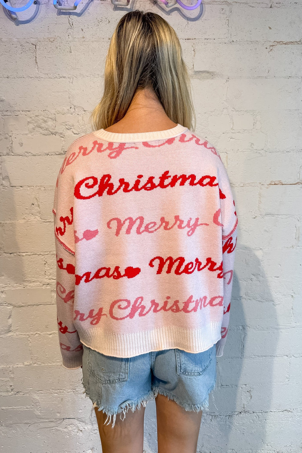 Christmas Crush Sweater, Sweater, Winter Sweater, Pink Sweater