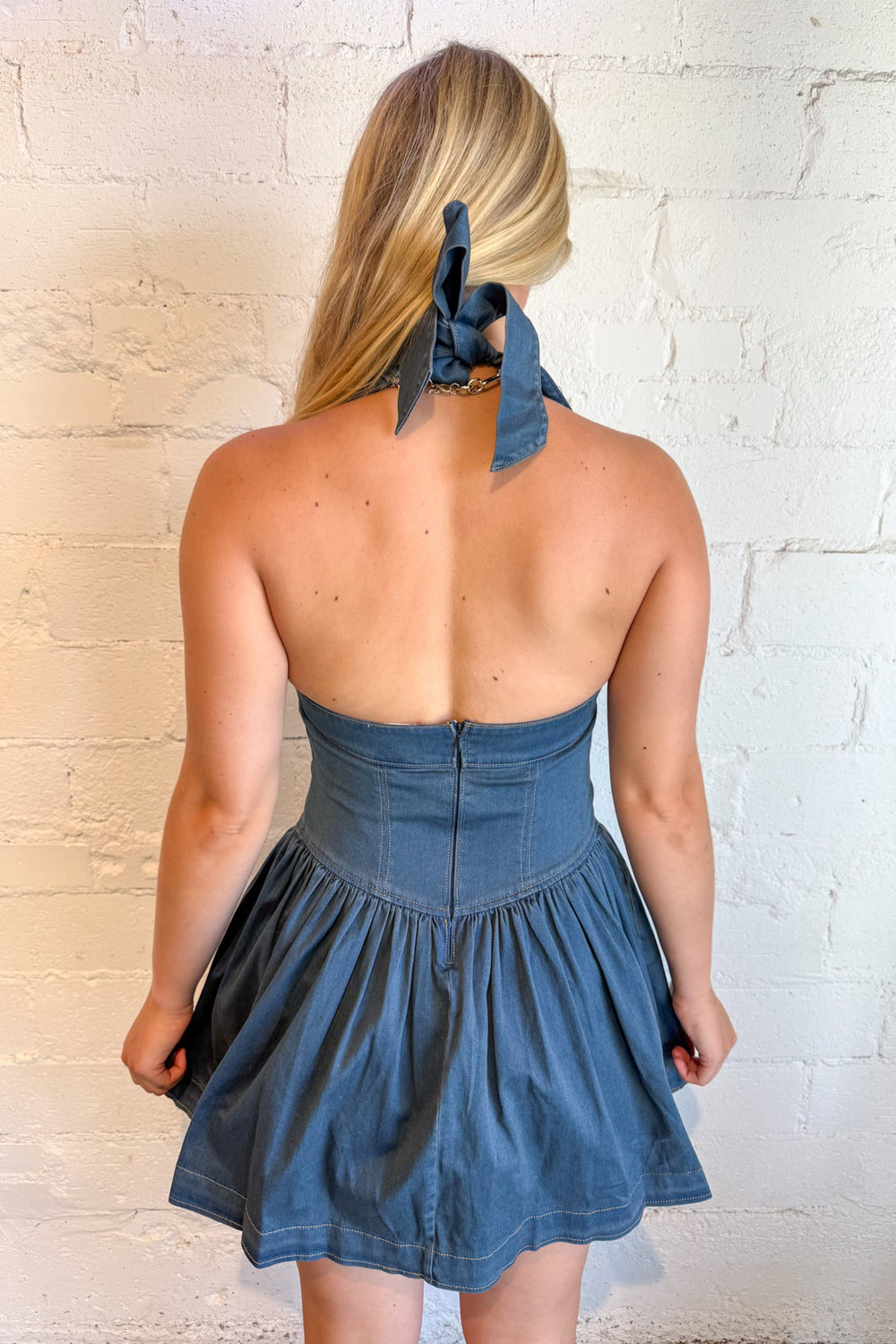 City Blues Dress, Denim Dress, Drop Waist Dress, Country Concert Outfit, Rodeo Outfit, Denim, Adeline Boutique, Dallas Boutique, Texas Boutique