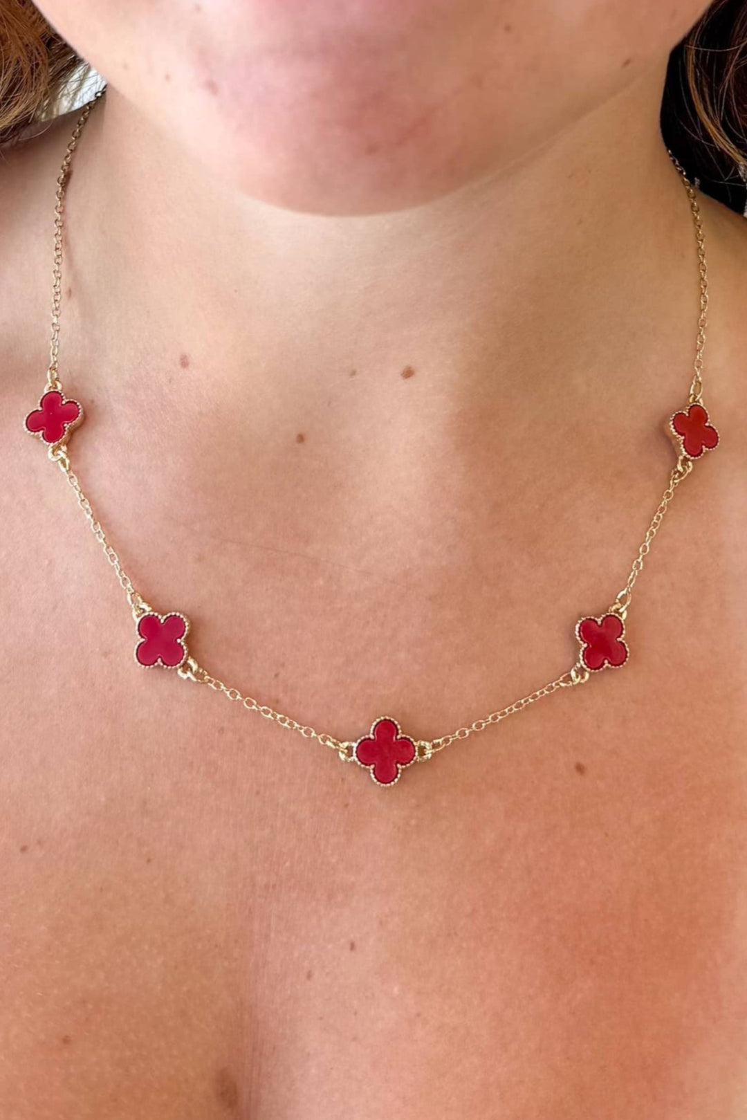 Classic Clover Necklace, Necklaces, Adeline Boutique, Jewelry, Dallas Boutique