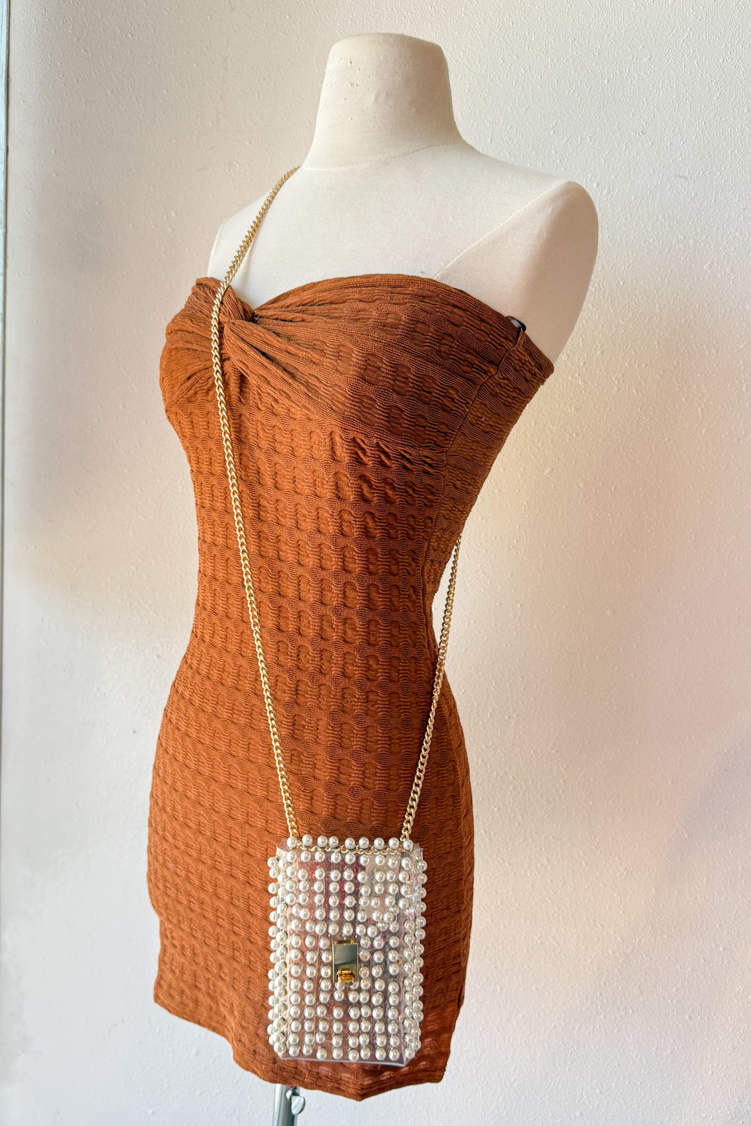 Clear Pearl Purse, Clear Purse, Fanny Pack, Purse, Small Purse, Accessory, Bag, Game Day Accessory, Adeline Boutique, Dallas Boutique, Boutique