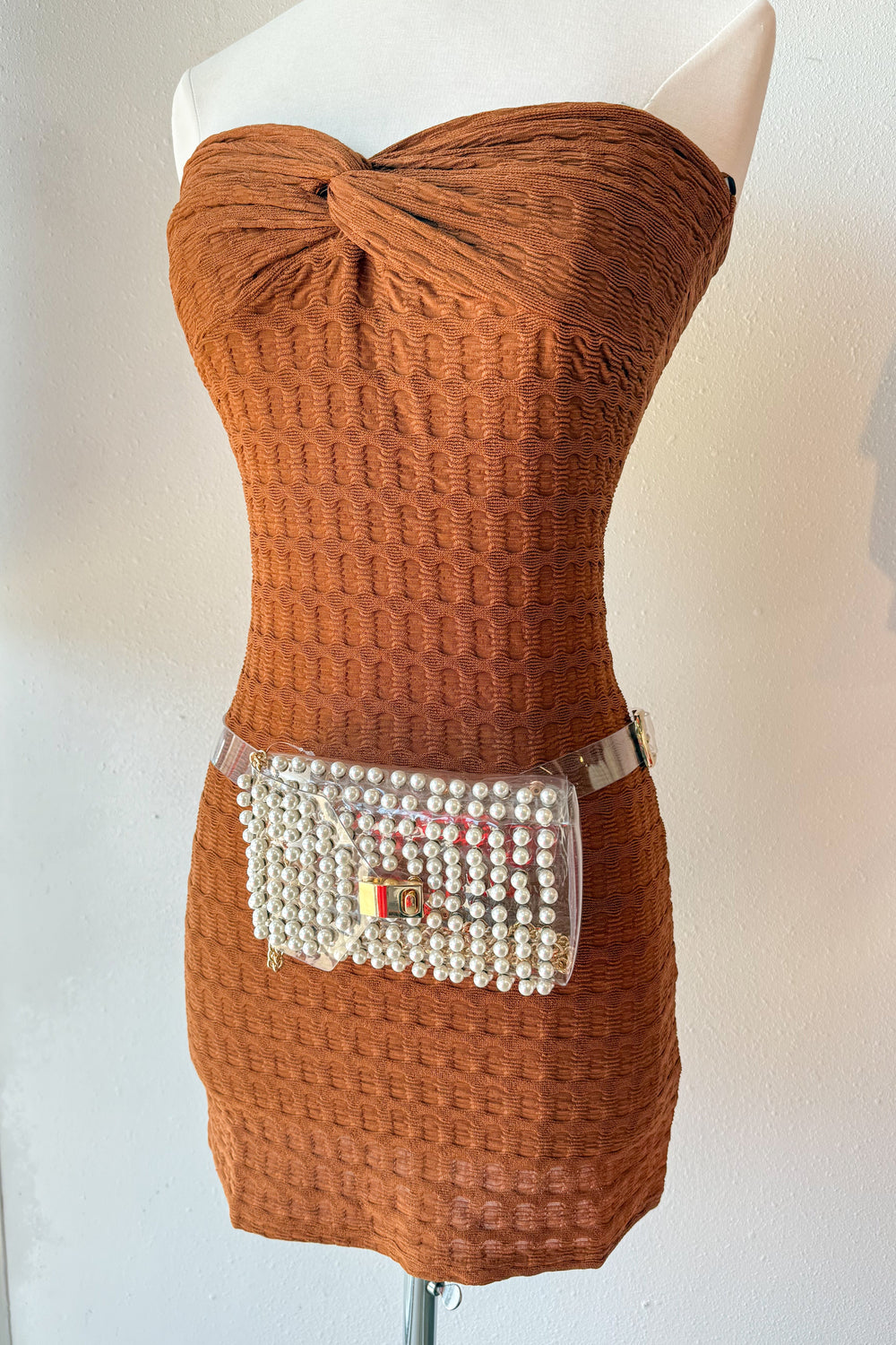 Clear Pearl Purse, Clear Purse, Fanny Pack, Purse, Small Purse, Accessory, Bag, Game Day Accessory, Adeline Boutique, Dallas Boutique, Boutique