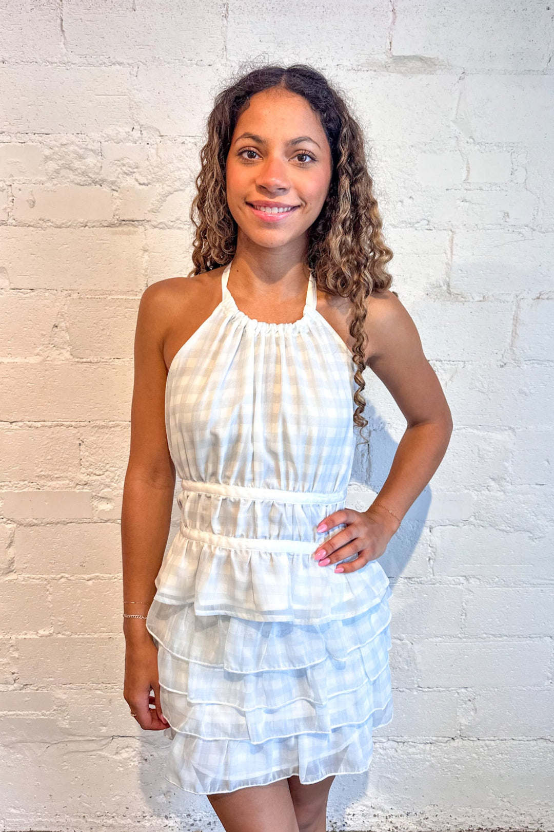 Cloud Tie Halter Top, Halter Top, Matching Set, Two Piece Set, Tops, Adeline Boutique, Dallas Boutique, Summer Styles