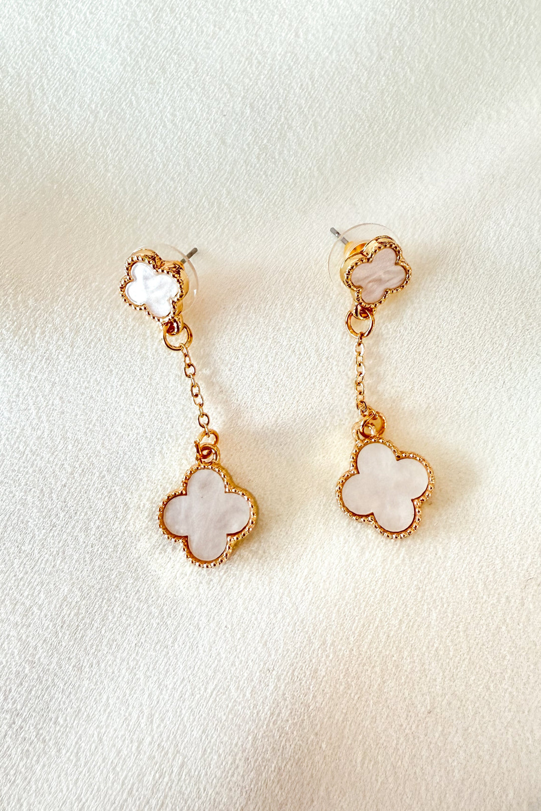 Clover Drop Earring, Earrings, Clover Earrings, Jewelry, Accessories, Adeline Boutique, Dallas Boutique