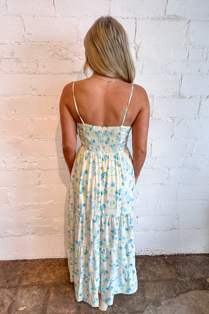 Coastal Blooms Maxi Dress, Adeline Boutique, Dallas Boutique, Easter, Maxi Dress, Wedding Guest Dress