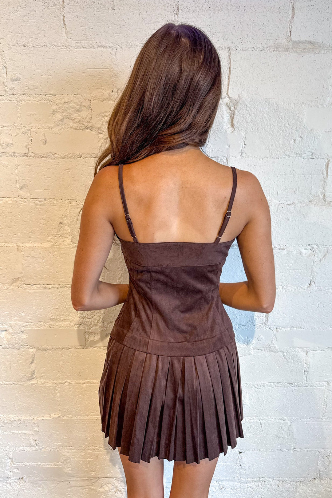 Coffee Date Cutie Dress,Brown Dresses, Suede Dress, Fall Dresses, Adeline Boutique, Dallas Boutique, Women's Clothing Boutique