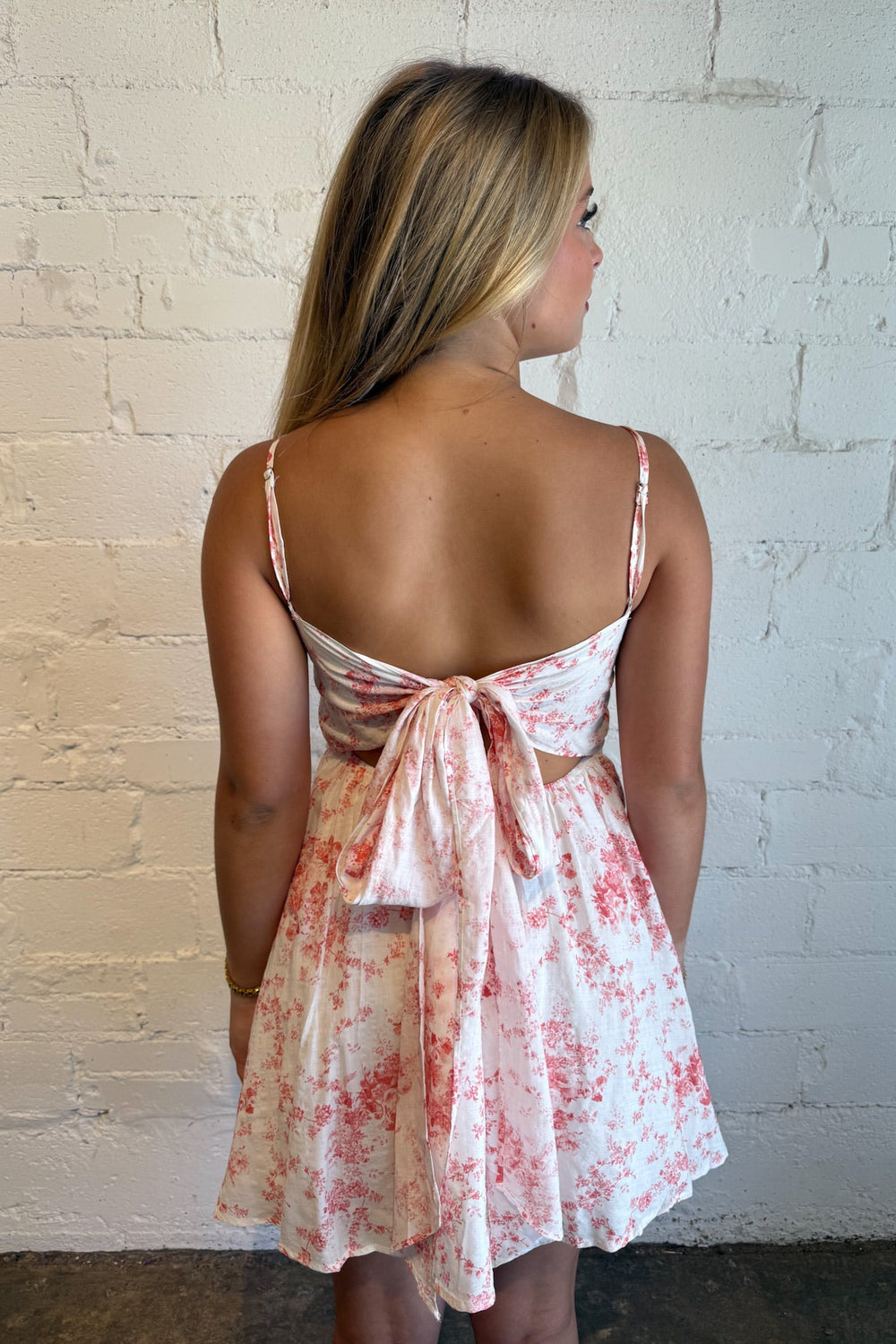 Coral Sensation Tie Back Mini Dress, Dresses, Adeline Boutique, Dallas Boutique, Boutique Clothing, Rush Dresses, Sorority Recruitment Dresses