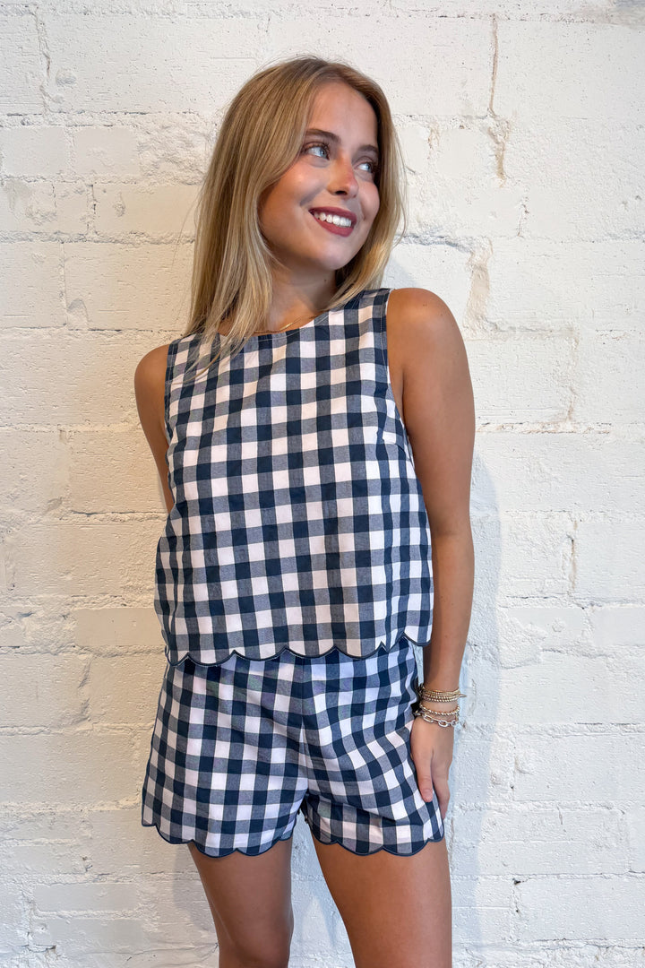 Country Lane Shorts Navy, adeline boutique, dallas boutique, boutique