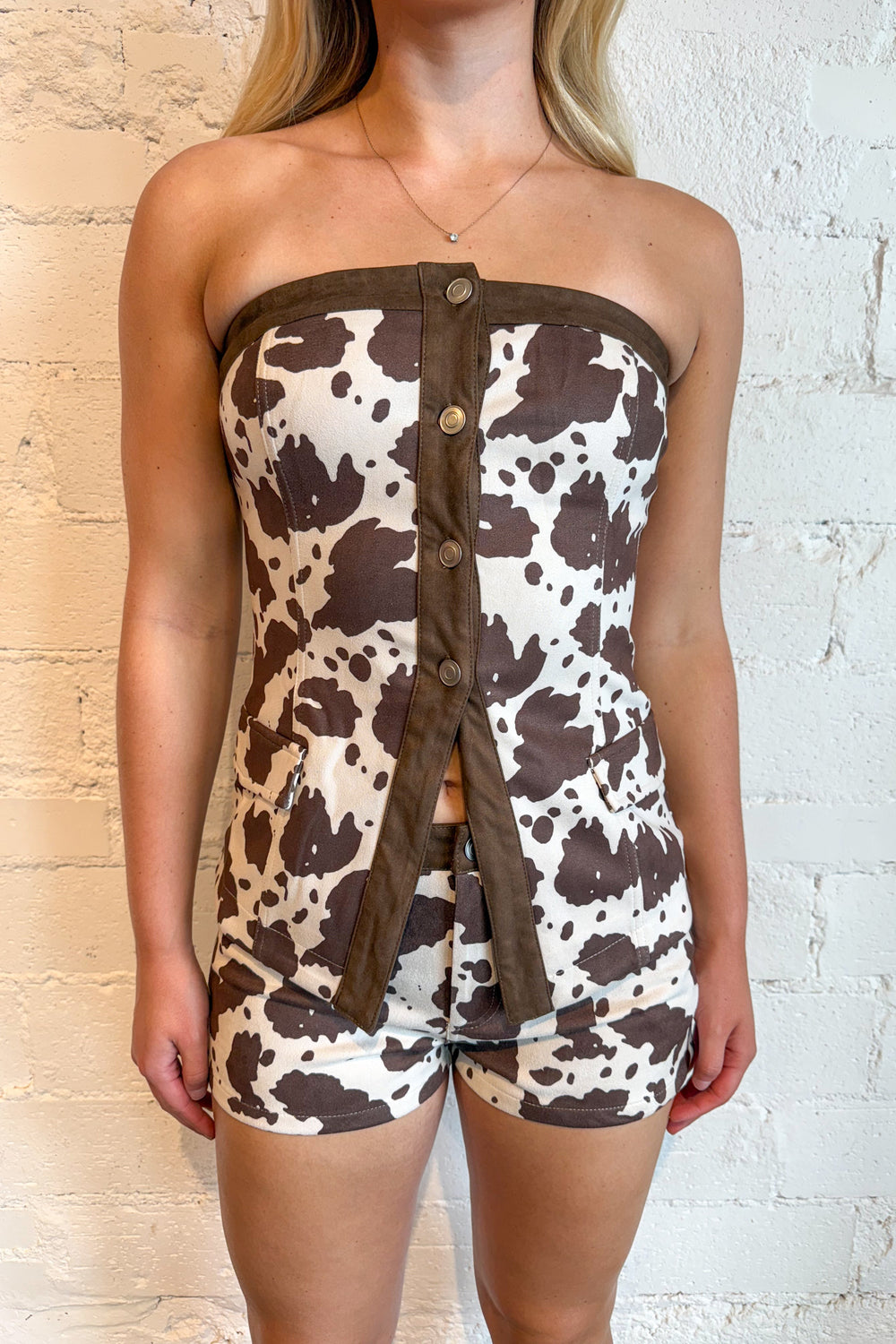 Cow Town Mini Shorts, Sets, Cow Print Shorts, Rodeo Outfit, Adeline Boutique, Dallas Boutique, Game Day Styles 