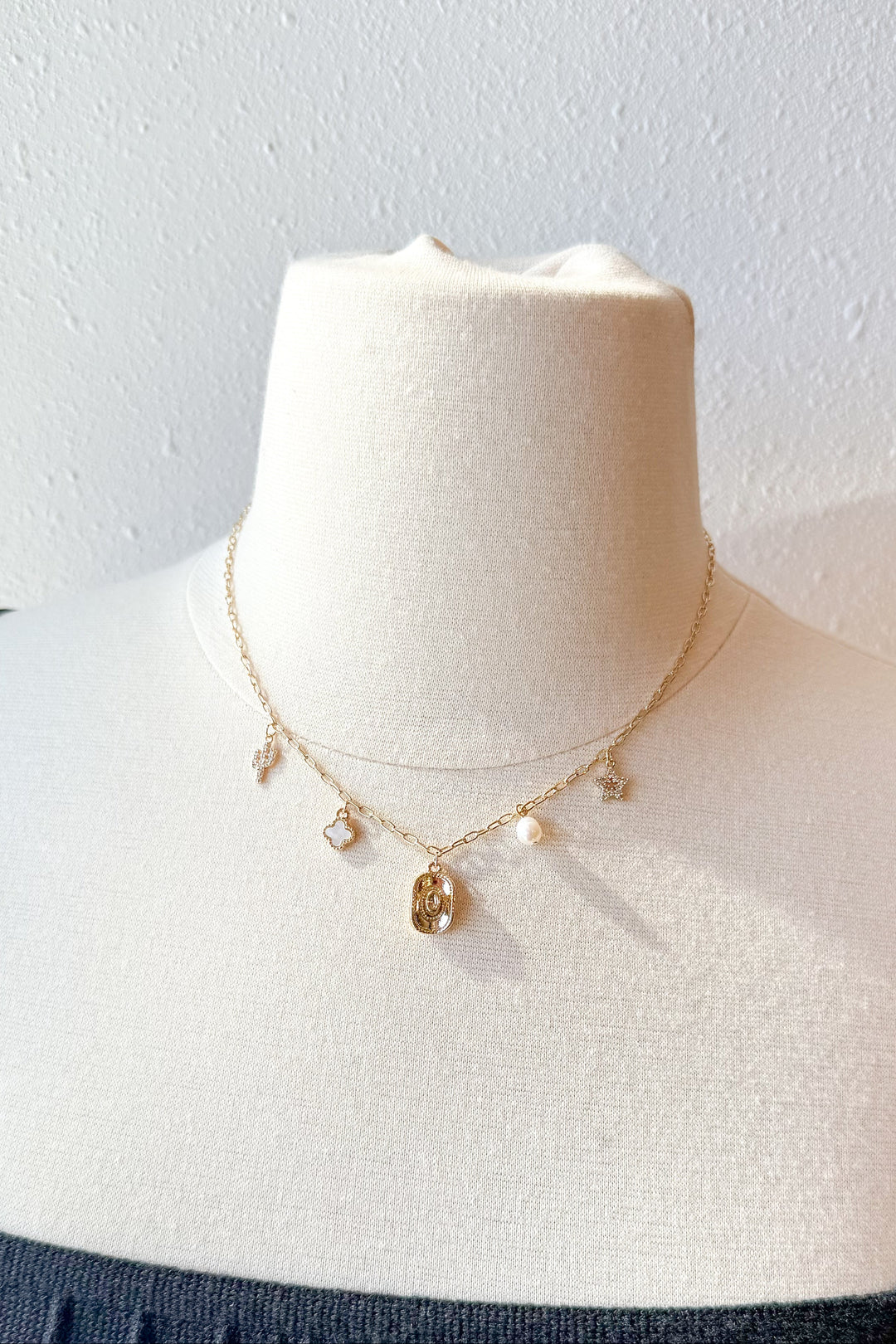 Cowboy Hat Charm Necklace, Charm Necklace, Adeline Boutique, Dallas Boutique, Boutique Jewelry