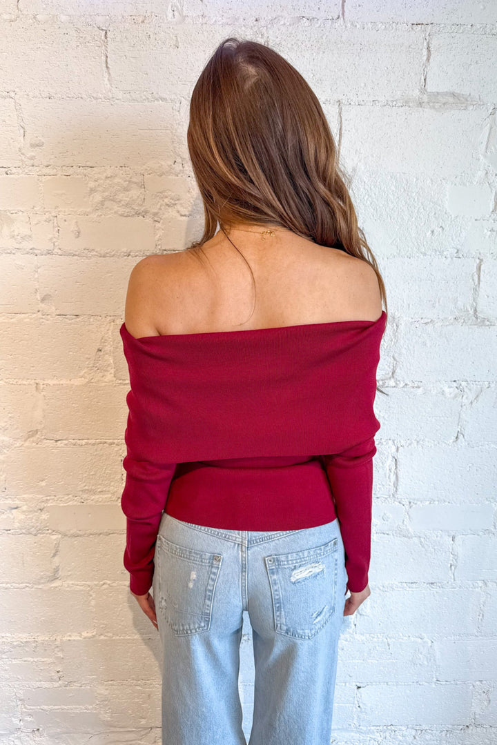 Cozy Drift Off Shoulder Sweater, Sweater, Off the Shoulder, Fall Outfits, Knit Sweater, Adeline Boutique, Dallas Boutique, Boutique, Tops