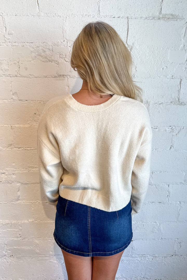 Back To Bow Top, Bow Top, Sweaters, Knit Sweater, Adeline Boutique, Dallas Boutique