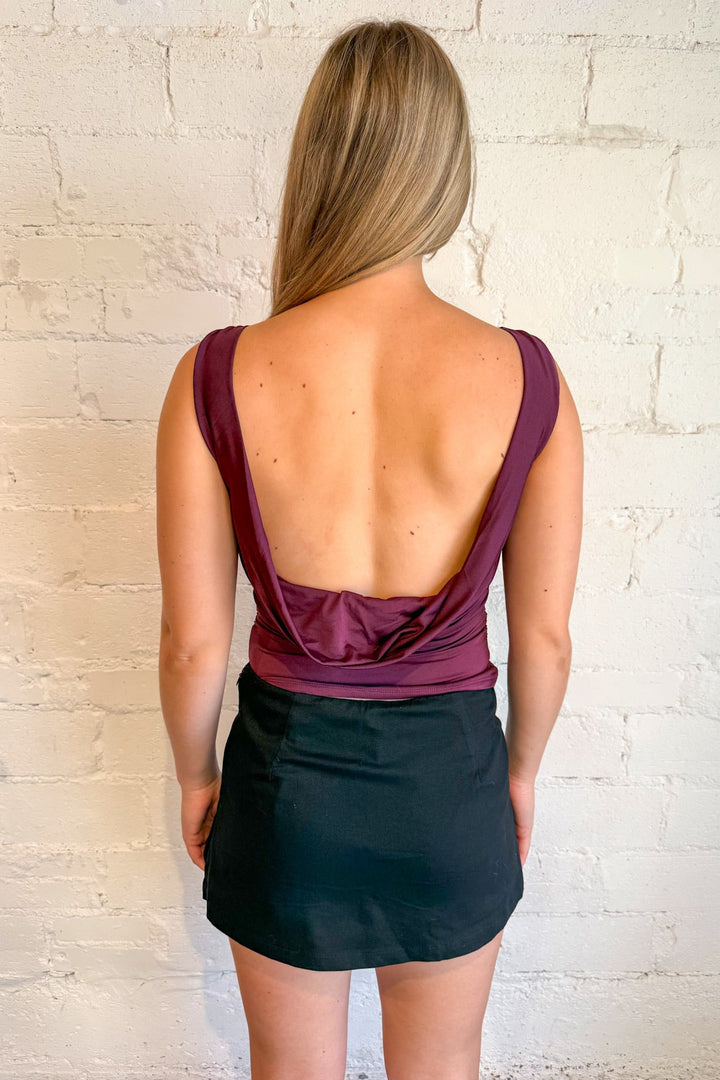Back It Up Top, Open Back Top, Tops, Going Out Tops, Adeline Boutique, Dallas Boutique, Women's Clothing Boutique