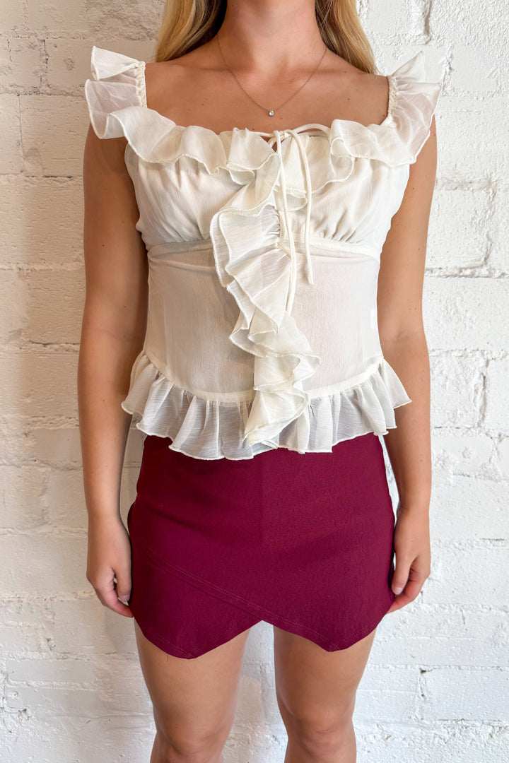 Playful Edge Skort, Adeline Boutique, trendy skort, summer fashion, casual wear, versatile skort, stylish skort, wardrobe essential, Game Day Skort, Skirt, Mini Skirt