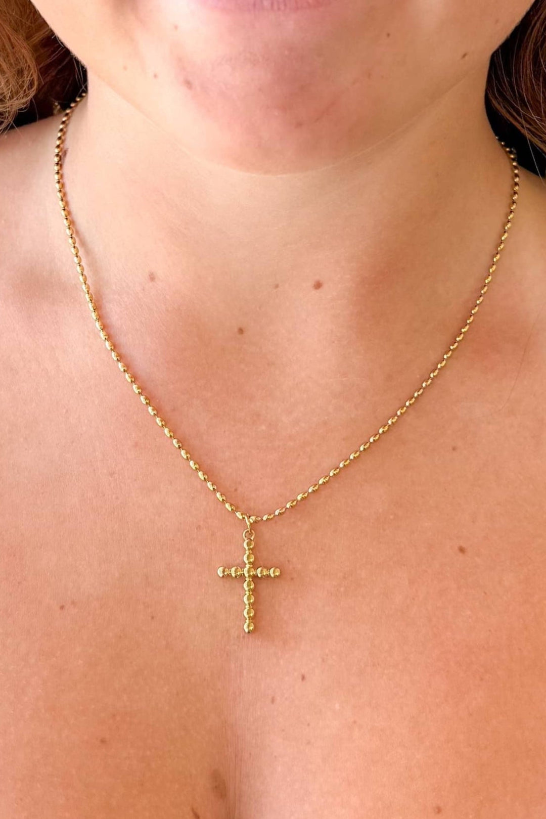 Cross Chain Necklace, Cross Necklace, Necklace, Jewelry, Adeline Boutique, Dallas Boutique, Boutiques 