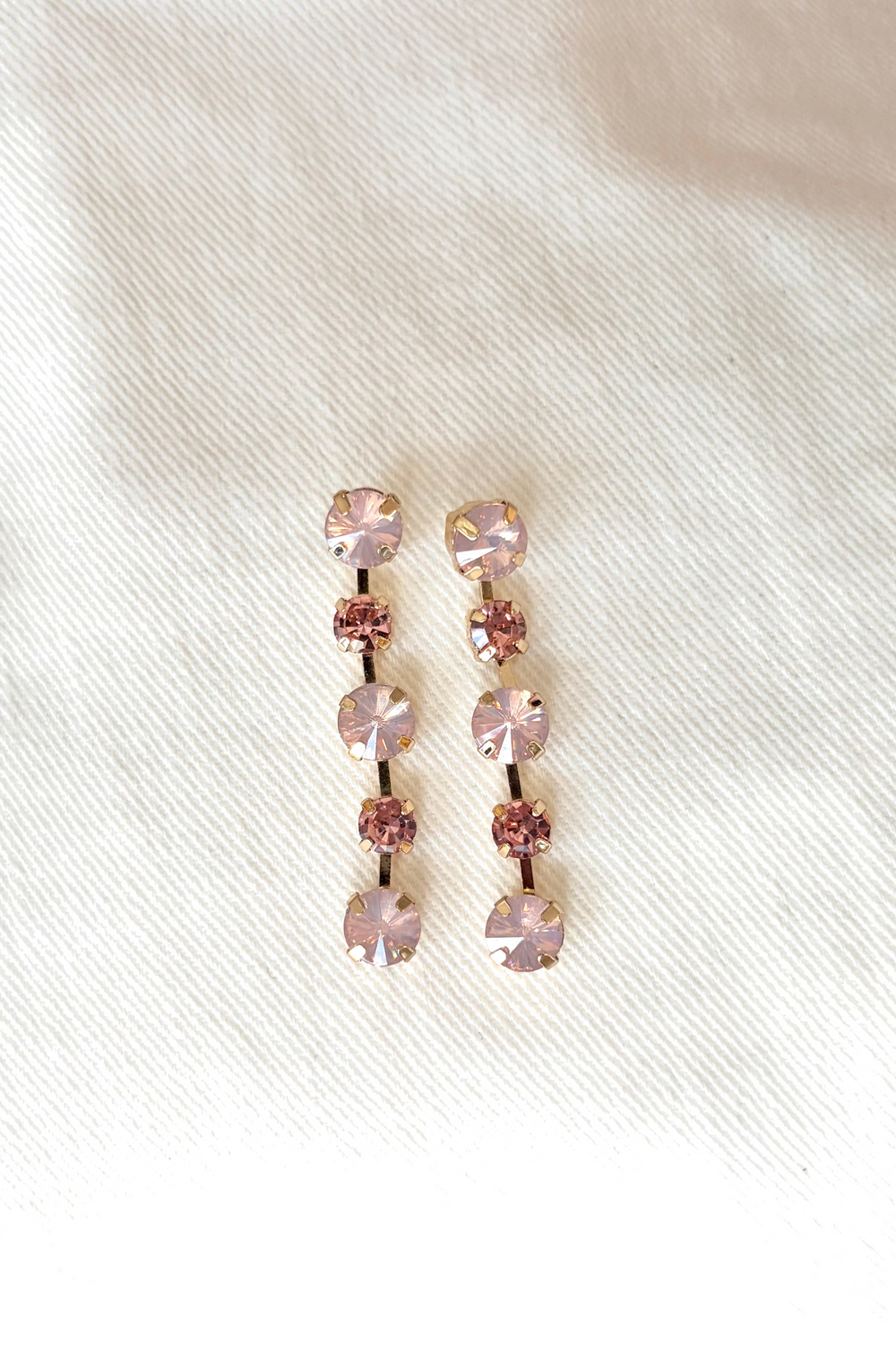 Crystal Chain Earrings, adeline boutique, dallas boutique, boutique