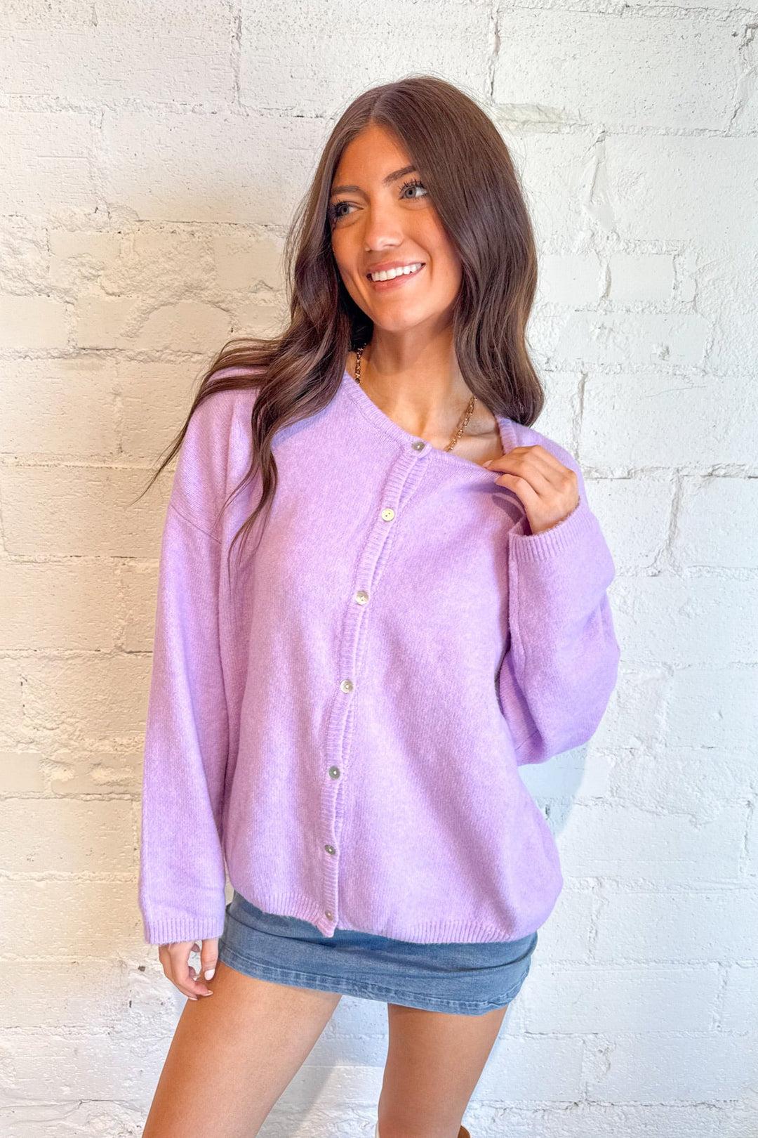 Cutesy Cardigan, Cardigan, Sweater, Knit Top, Fall Outfits, Winter Styles, Adeline Boutique, Dallas Boutique, Long Sleeve Top, Boutique Clothing 