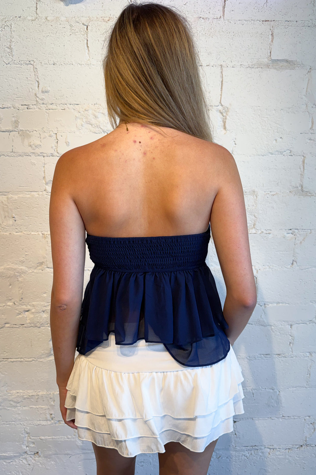 Daisy Days Skort White Back, adeline boutique, dallas boutique, boutique
