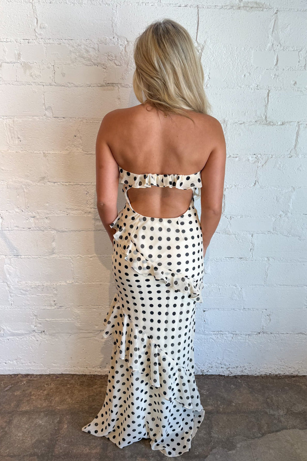 Dancing Dots Maxi Dress, Maxi Dress, Formal Dress, Polka Dot Dress, Adeline Boutique, Dallas Boutique, Boutique Dresses