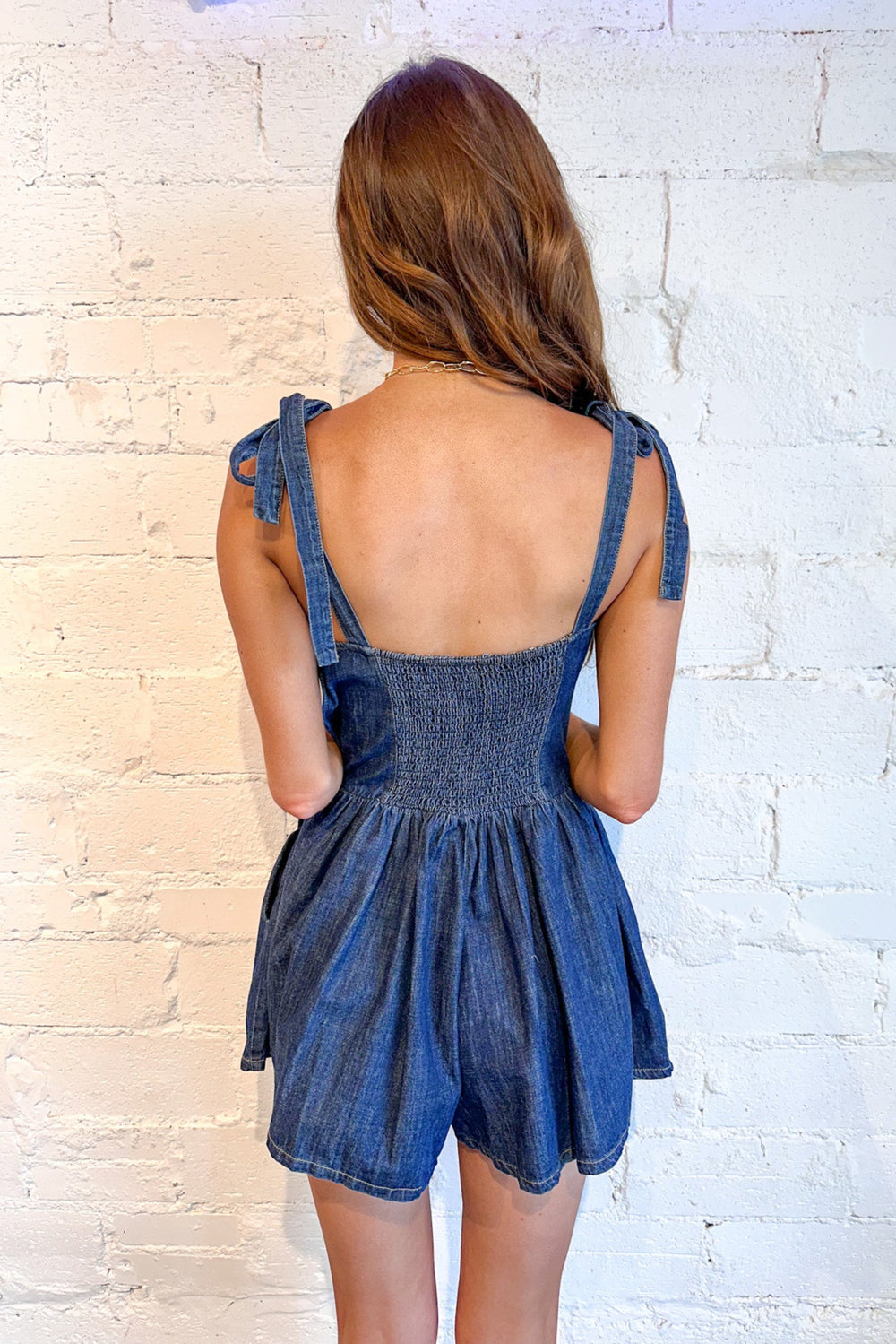 Dani Denim Romper, Adeline Boutique, Denim, Dallas Boutique, Rodeo Styles, Summer Styles, Romper, Boutiques