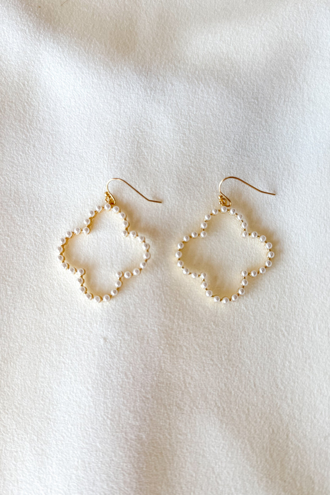 Darling Clover Pearl Earrings, Clover Earrings, Earrings, Jewelry, Adeline Boutique, Dallas Boutique, Boutique Jewelry