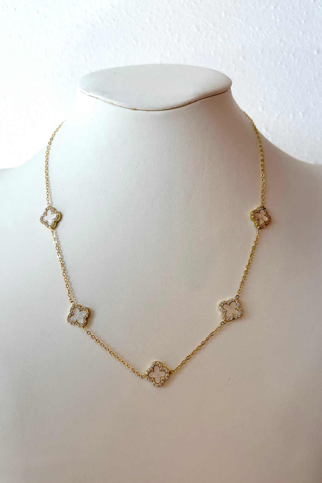 Dazzling Clover Necklace, adeline boutique, dallas boutique, boutique