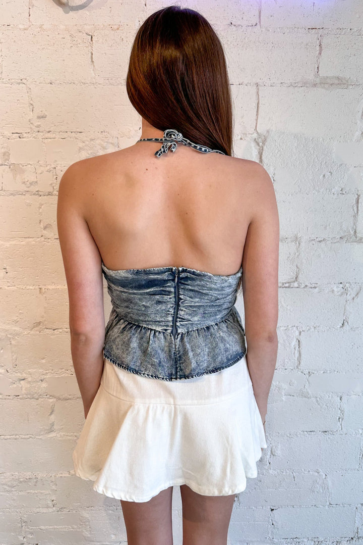 Jessica Halter Top, Halter Top, White Top, Adeline Boutique, Dallas Boutique, Boutique Clothing 