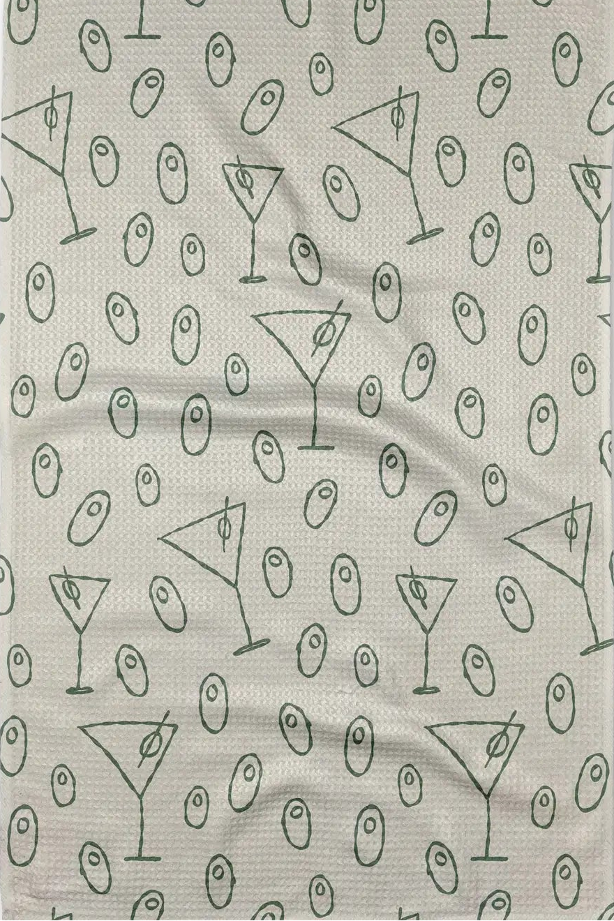 Dirty Martini Tea Towel, Towels, Accessories, Gift Ideas, Adeline Boutique