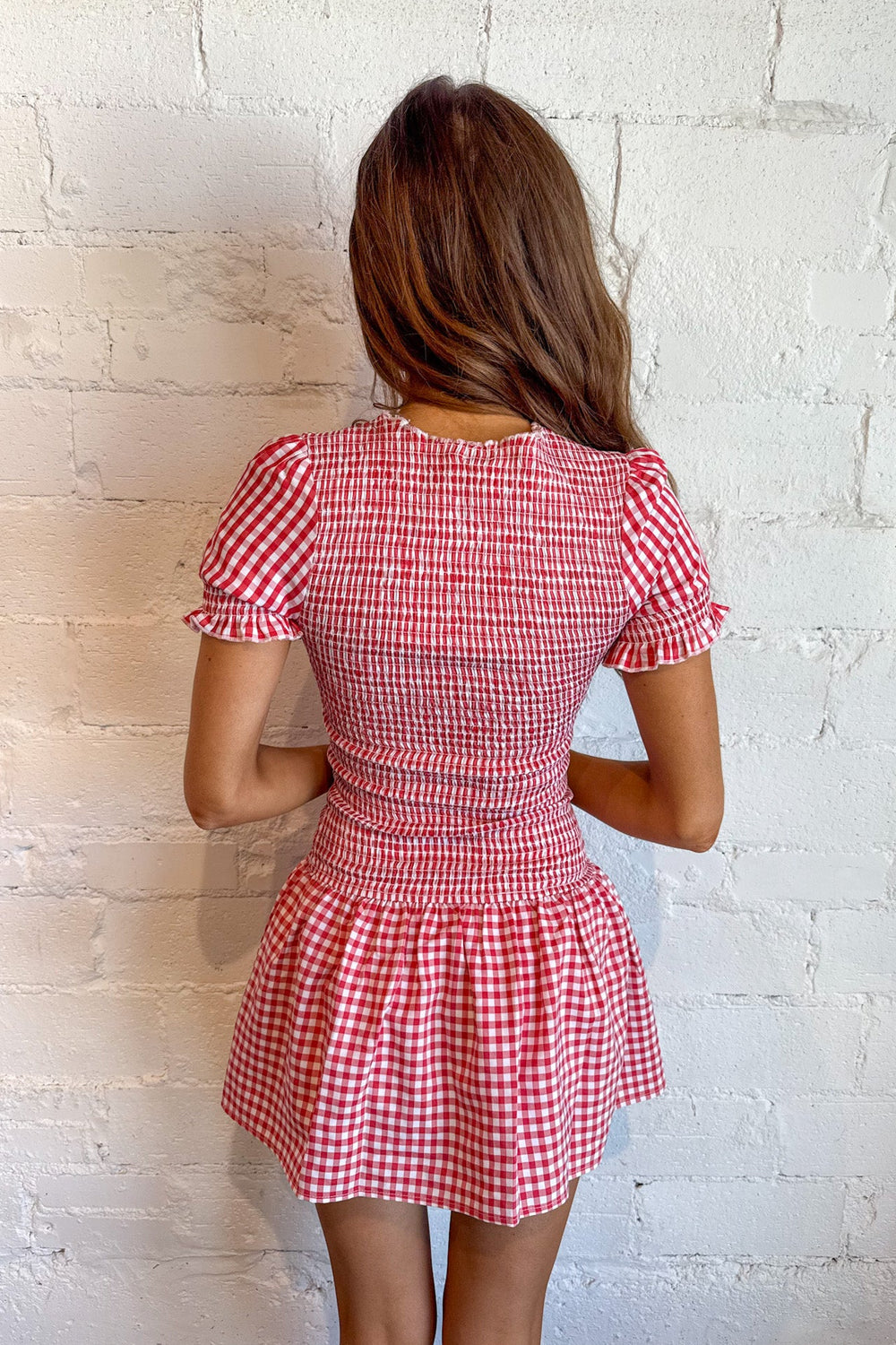 Dorthy Mini Dress, Gingham Dress, Country Concert Outfit, Adeline Boutique, Dallas Boutique, Boutique, Dresses
