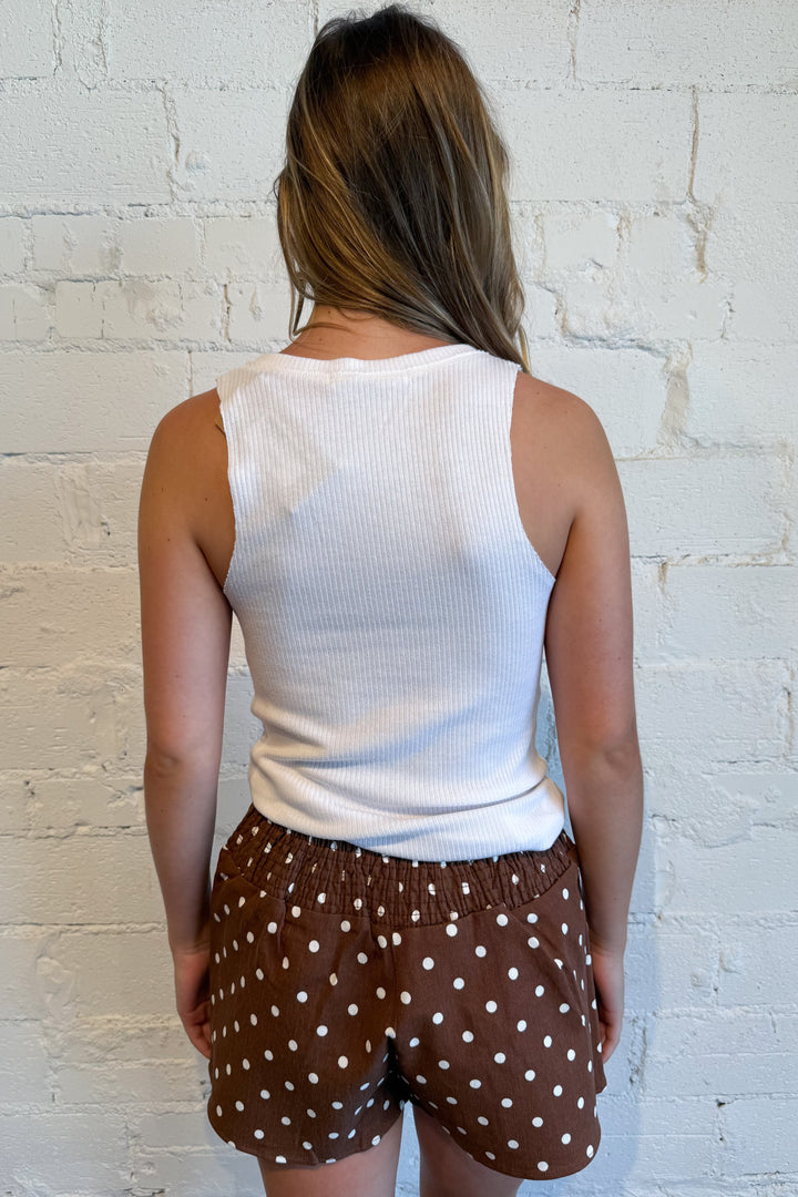 Dot & Darling Skort Brown Back, adeline boutique, dallas boutique, boutique