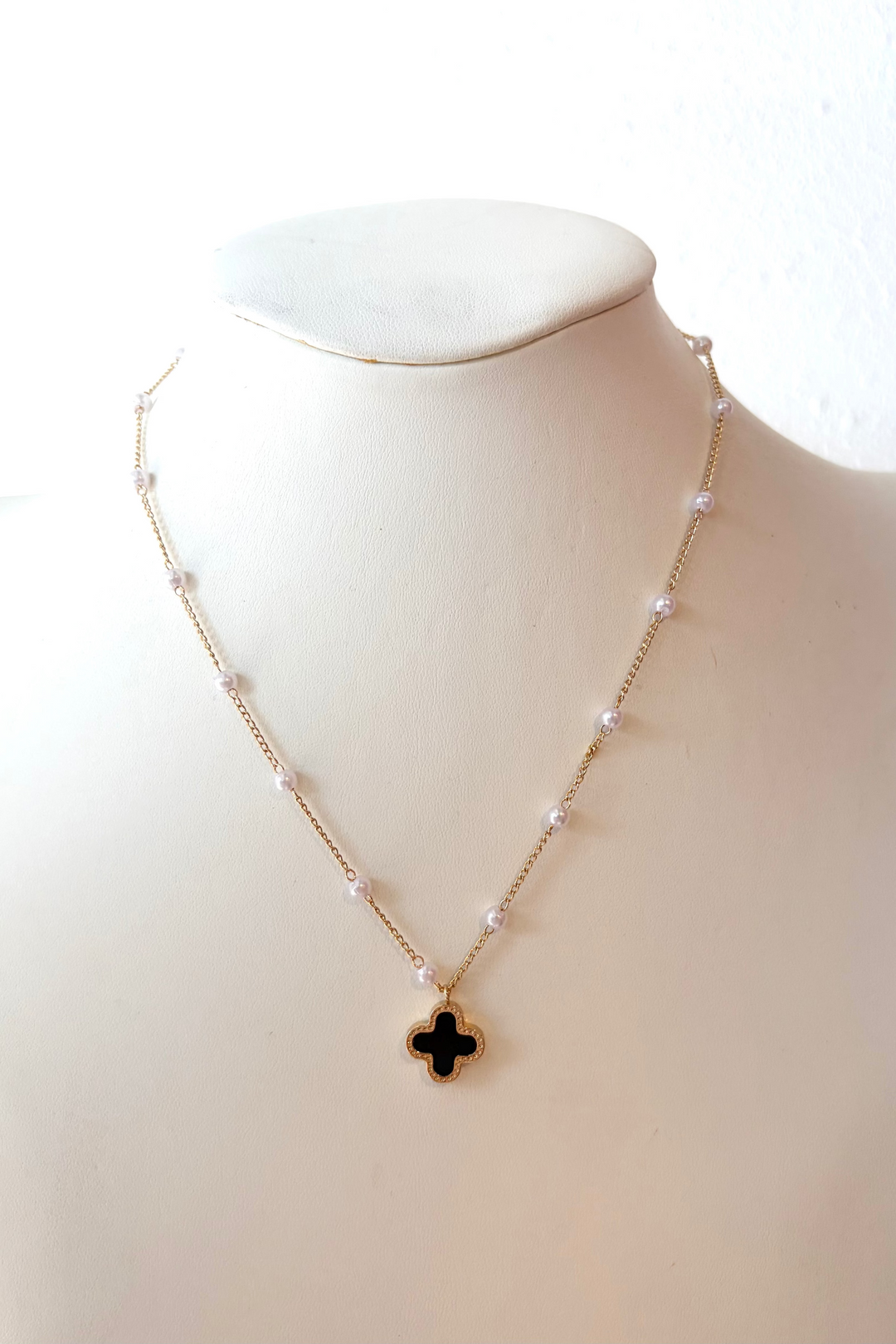 Dual Sided Clover Necklace, adeline boutique, dallas boutique, boutique