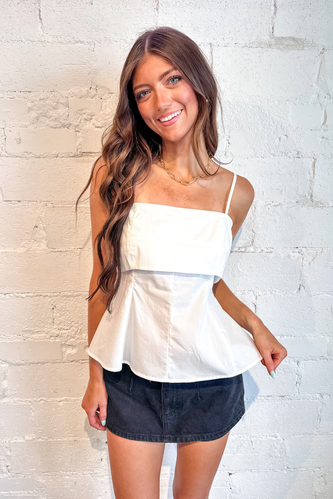 Easy Days Fit and Flare Top, Tank Top, Summer tops, Summer Styles, Basic Top, Adeline Boutique, Dallas Boutique, Boutique Clothing 