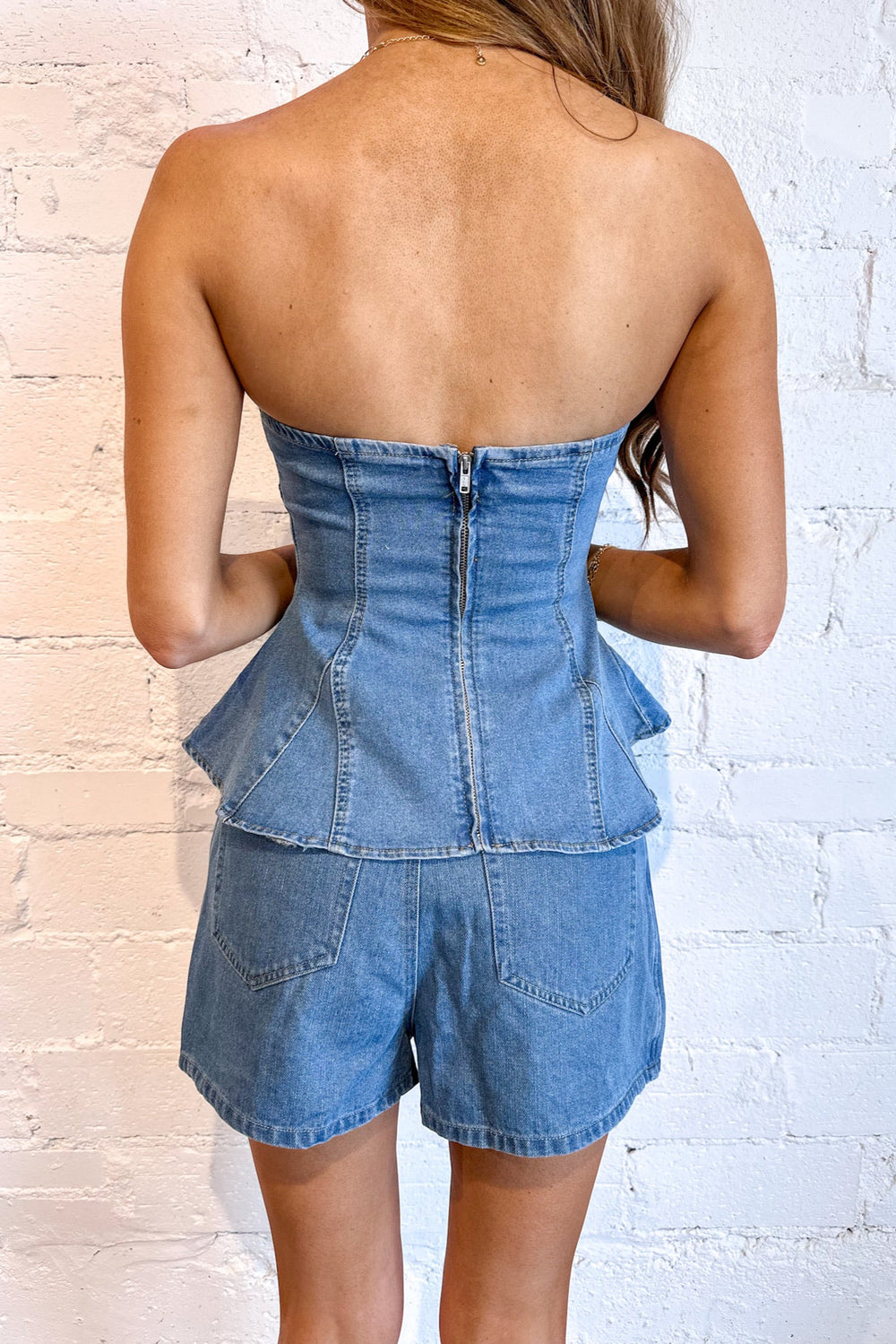 Edgewalk Denim Skort, Denim Set, Matching Set, Rodeo Outfit, Country Concert Outfit, Adeline Boutique, Dallas Boutique