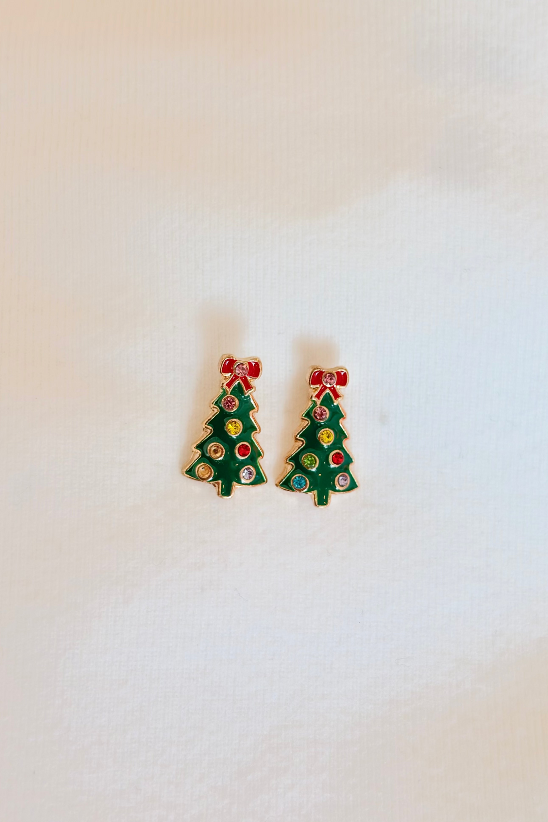 Evergreen Sparkle Studs Green, adeline boutique, dallas boutique, boutique