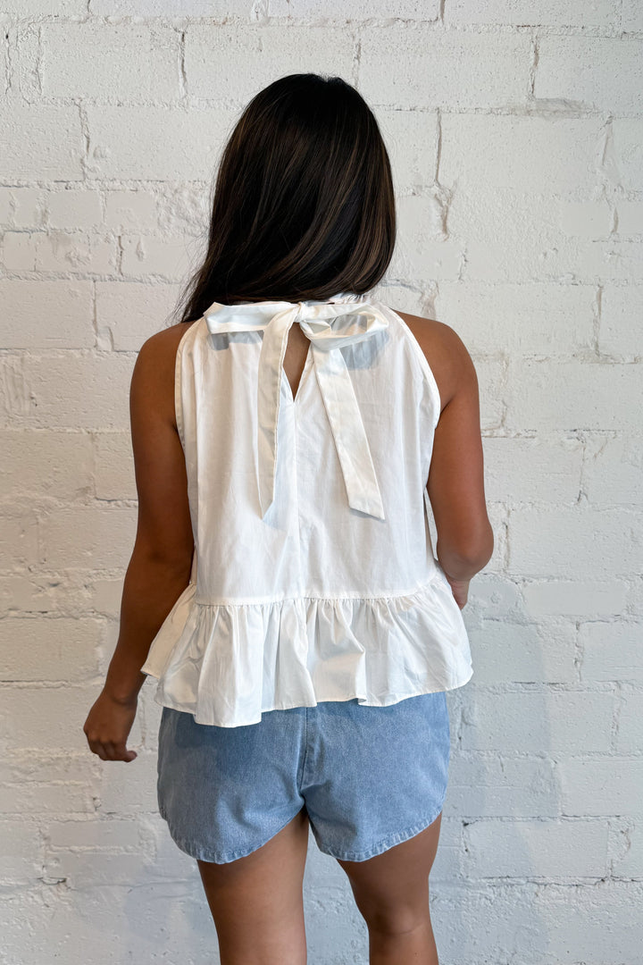 Everyday Icon Denim Skort Back, adeline boutique, dallas boutique, boutique