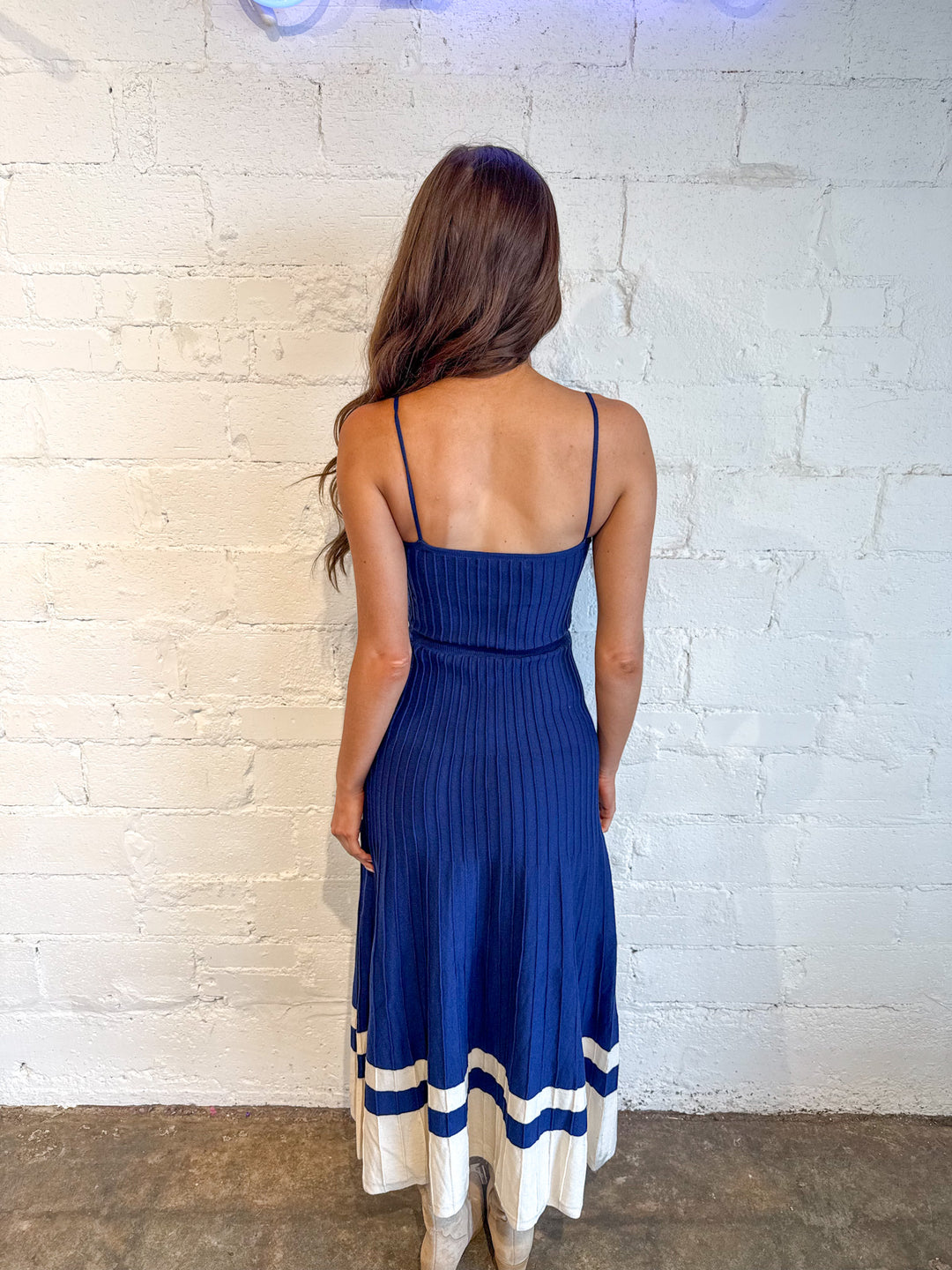 Sideline Strut Maxi Dress