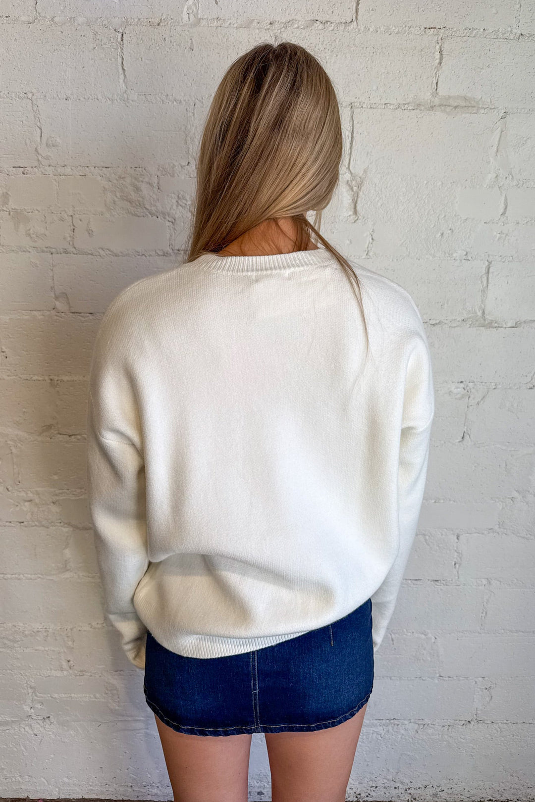 FaLaLa Sweater, Holiday Sweater, Sweaters, Adeline Boutique, Dallas Boutique, Knit Sweaters