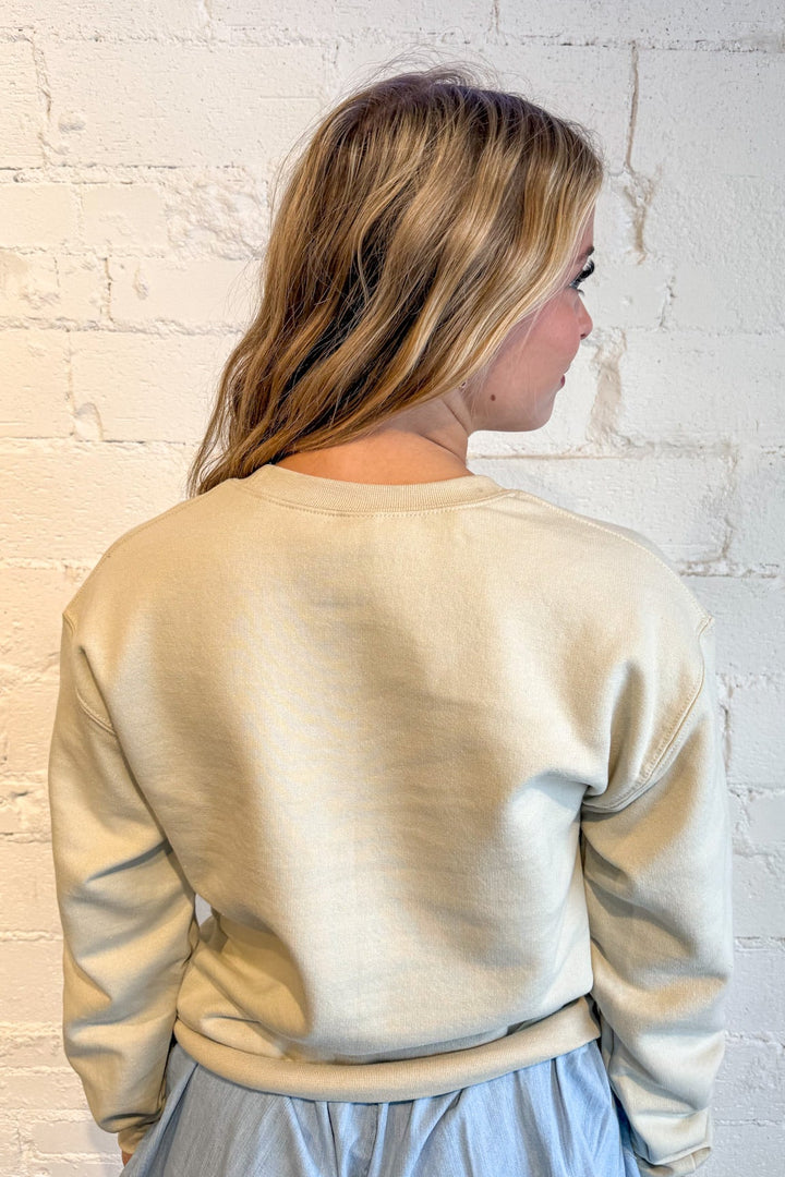 Fa La La Christmas Embroidered Sweatshirt, Christmas Sweatshirt, Graphic Sweatshirt, Crewneck, Adeline Boutique, Dallas Boutique