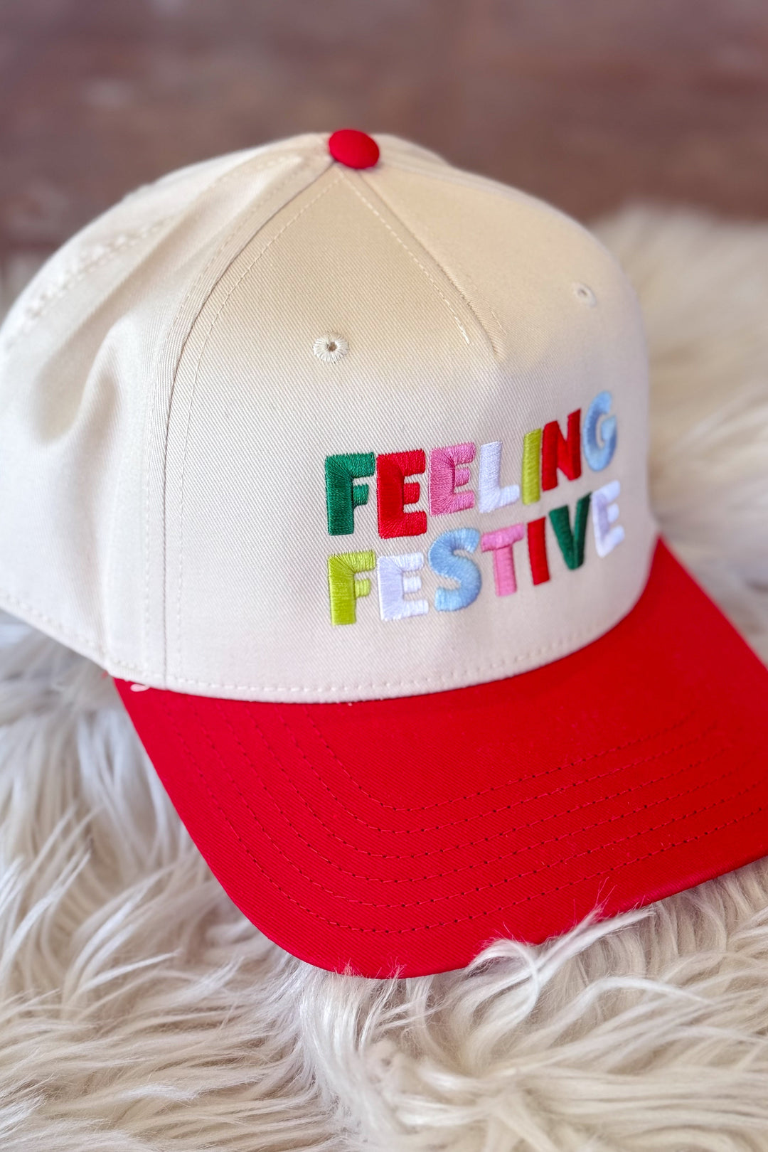 Feeling Festive Trucker Hat, Trucker Hat, Hats, Accessories, Holiday Hats, Adeline Boutique, Dallas Boutique