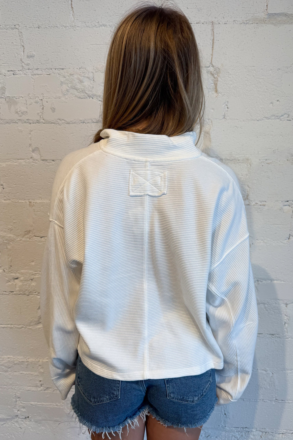 Free People Celeste Quarterzip Back, adeline boutique, dallas boutique, boutique