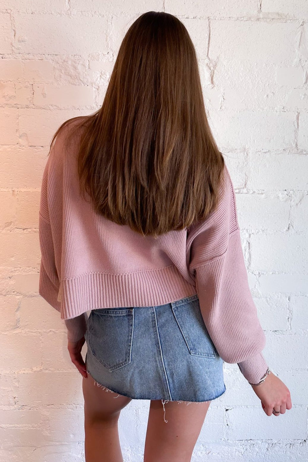 Free People Easy Street Crop Pullover 