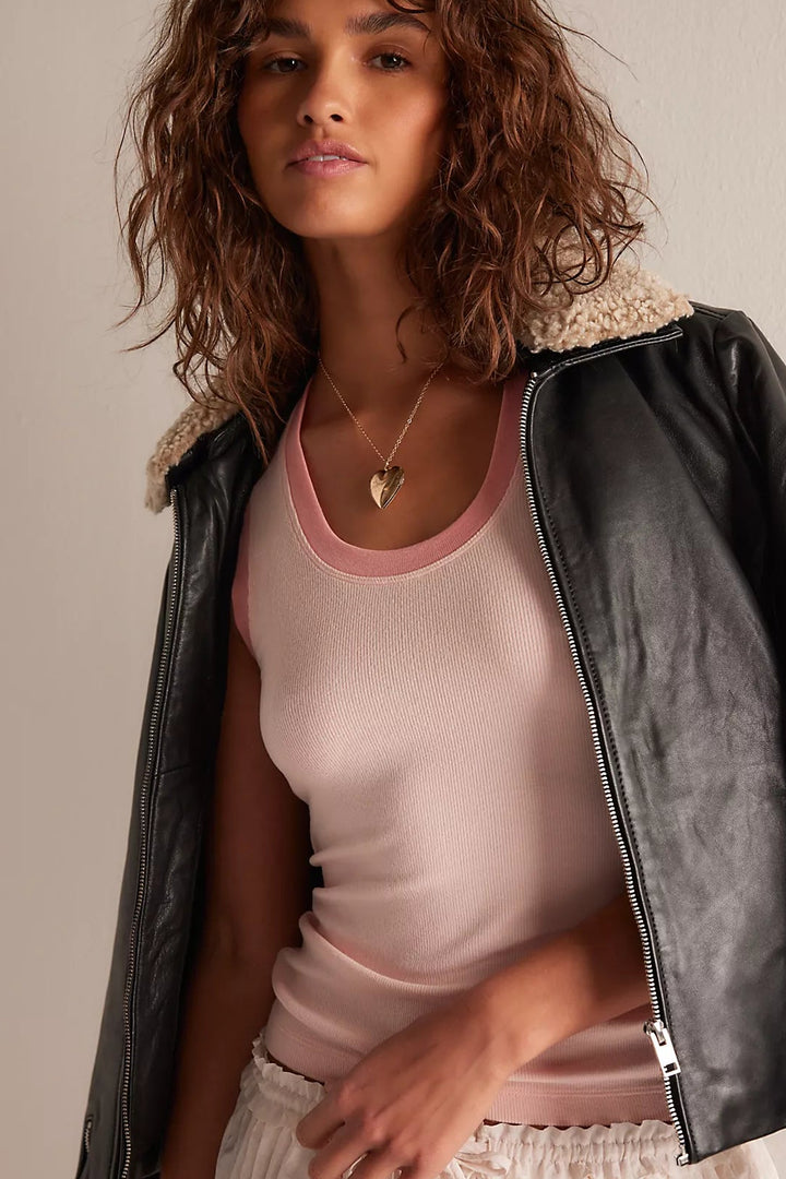 Free People Flamingo Longer Days Top, Tank Top, Basic Top, Basics, Free People, Adeline Boutique, Dallas Boutique